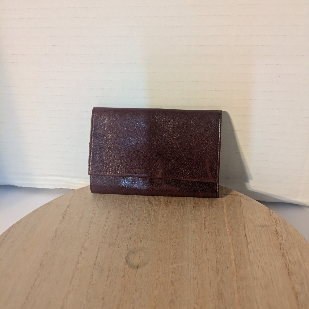 Sophisticated Dark Brown Leather Card Holder